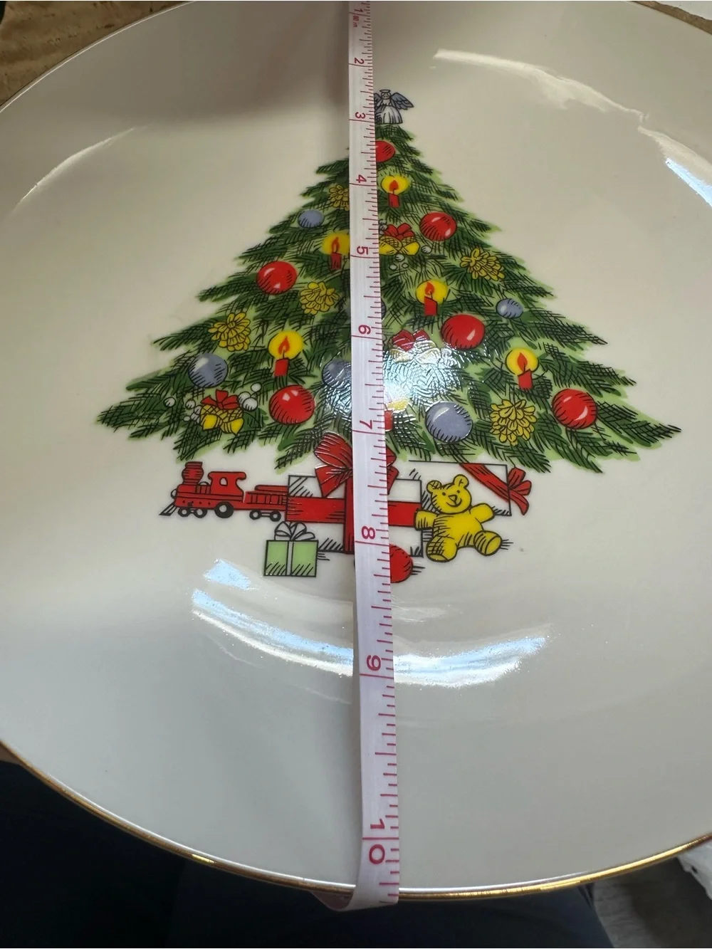 Jamestown China Holiday Magic 20 Pc Christmas Tree Porcelain Dinnerware Set